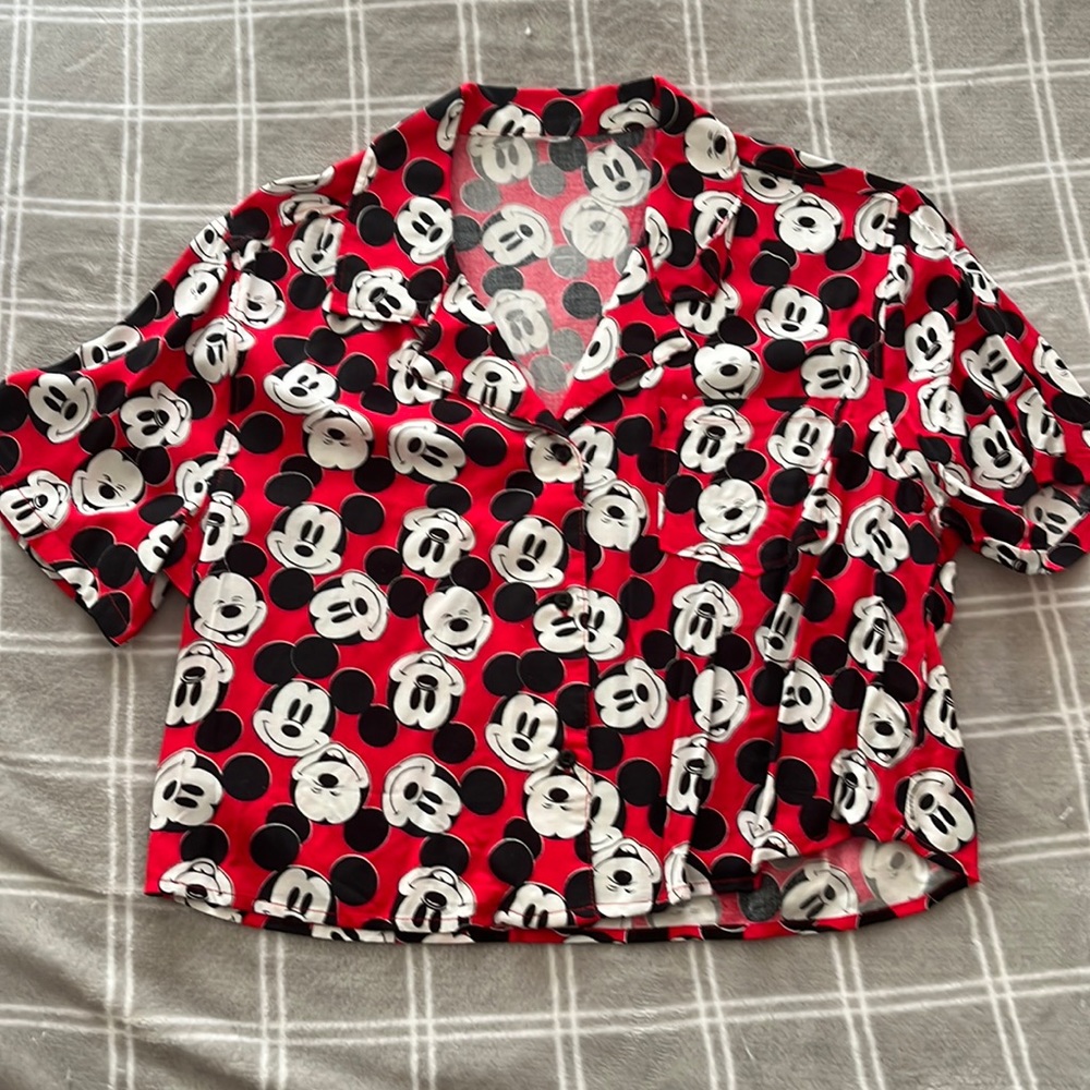 Mickey Mouse Flowy Crop Top